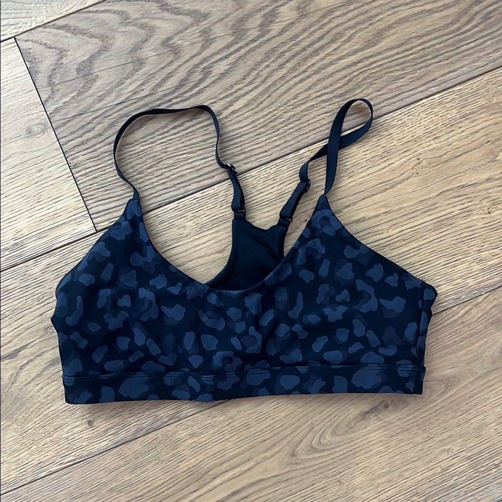 Women's Black Leopard Print Bralette